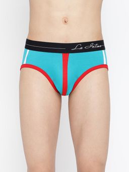 La Intimo - Teal Retro Style Brief