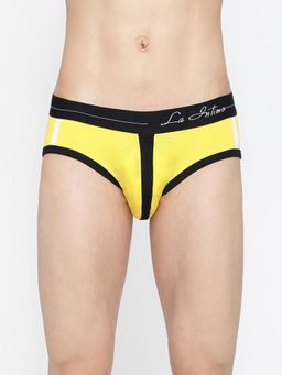 La Intimo - Yellow Retro Style Brief
