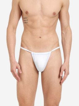 La Intimo - Real Feel White G-String Thong Brief