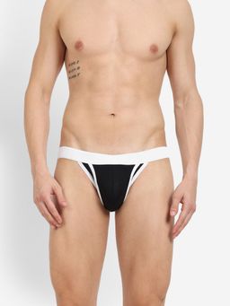 La Intimo - Racer Jock Black Thong Brief