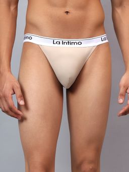 La Intimo - Bare Feel Beige Thong Brief