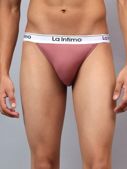 La Intimo - Bare Feel Mauve Thong Brief