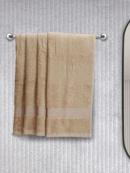 KOPA - Quick Dry 100% Cotton Soft Terry Towel -4Pc Hand Towel D'Ross Solid-Taupe