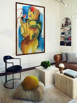 The Art House - Abstract Painting Multicolor (40X30 Inches)