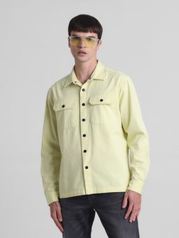 Jack & Jones - Yellow Solid Regular Fit Shirt