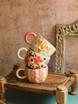 WEAVING HOMES - White Brewtiful Days Mugs (Pack of 3)