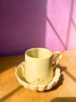 WEAVING HOMES - White Lily Mug & Ice Cream Bowl