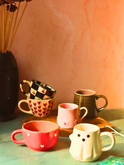 WEAVING HOMES - Multi-Color Bestselling Cute Mugs (Pack of 6)