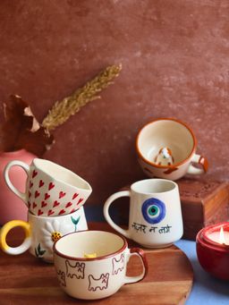 WEAVING HOMES - White Bestselling Pinteresty Mugs (Pack of 5)