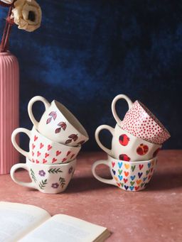 WEAVING HOMES - White Morning Mates Mugs (Pack of 6)