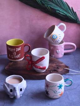 WEAVING HOMES - Multi-Color Cozy Glow Mugs (Pack of 6)
