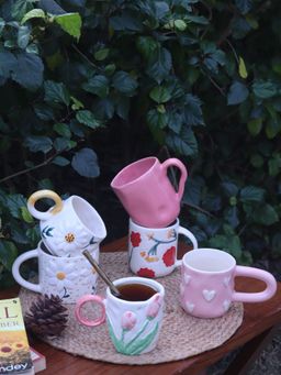 WEAVING HOMES - Multi-Color Sunrise Serenity Mugs (Pack of 6)