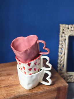 WEAVING HOMES - Multi-Color Heartfelt Mugs (Pack of 3)