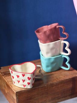 WEAVING HOMES - Multi-Color Sweetheart Mugs (Pack of 4)