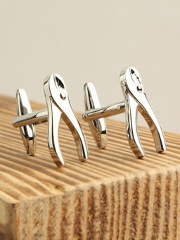 Alvaro Castagnino - Silver Coloured Fun Cufflink for Men