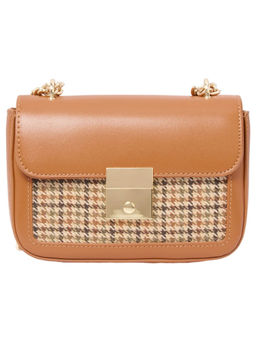 Forever New - Chantel Check Chain Sling Bag