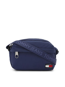 Tommy Hilfiger - Solid Blue Polyester Sling Bag