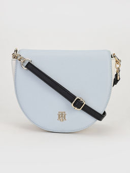 Tommy Hilfiger - Solid Blue Pu Sling Bag