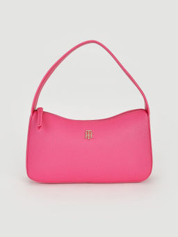 Tommy Hilfiger - Solid Pink Pu Handbag