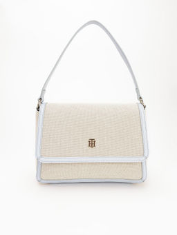 Tommy Hilfiger - Solid Blue Polyester Handbag