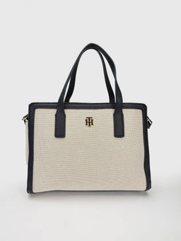 Tommy Hilfiger - Solid Blue Polyester Handbag