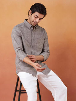 Fabindia - Grey Cotton Shirt