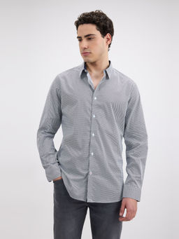 Pepe Jeans - Men White Check Full Sleeve Shirt