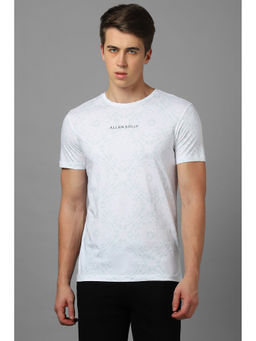 Allen Solly - Men White Print Round Neck T-shirt