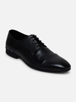 EZOK - Mens Casual Lace-Ups Oxfords Formal Shoes Black