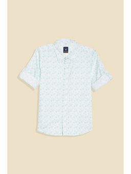 Allen Solly - Boys Sea Green Print Shirt