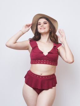 FancyPants - Fancy Pants PLUSH BIKINI: MAROON