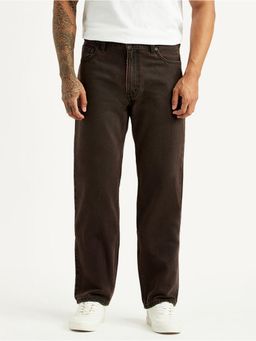 Levi's - Mens 555 Brown Loose Fit Mid Rise Jeans