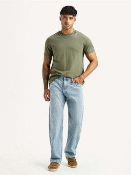 Levi's - Mens 555 Light Blue Loose Fit Mid Rise Jeans