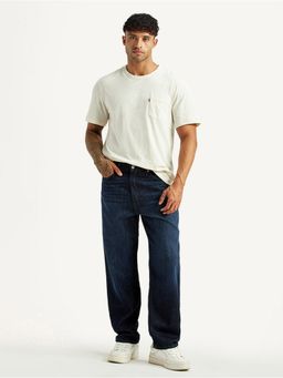 Levi's - Mens 568 Dark Blue Loose Fit Mid Rise Jeans