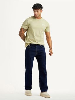 Levi's - Mens 555 Dark Blue Loose Fit Mid Rise Jeans
