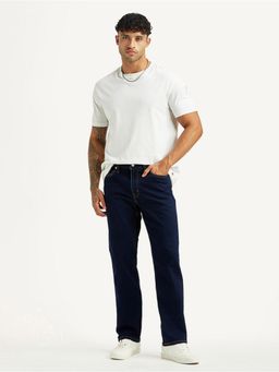 Levi's - Mens 541 Dark Blue Straight Fit Mid Rise Jeans