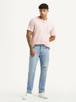 Levi's - Mens 511 Light Blue Slim Fit Mid Rise Jeans