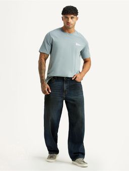 Levi's - Mens 578 Dark Blue Baggy Fit Mid Rise Jeans