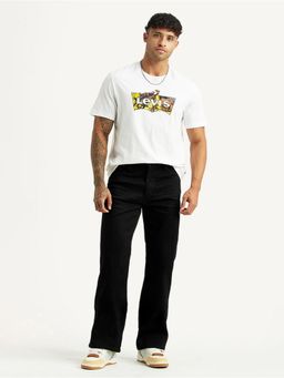 Levi's - Mens 567 Black Bootcut Mid Rise Jeans