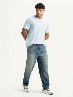 Levi's - Mens 568 Blue Loose Fit Mid Rise Jeans