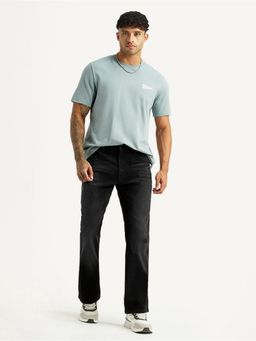 Levi's - Mens 527 Black Bootcut Mid Rise Jeans