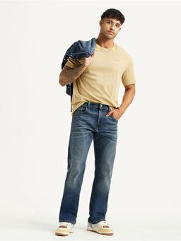 Levi's - Mens 517 Blue Bootcut Mid Rise Jeans