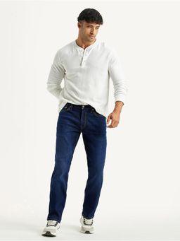 Levi's - Mens 511 Dark Blue Slim Fit Mid Rise Jeans