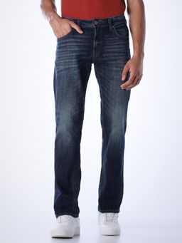 Jack & Jones - Mens Regular Fit Dark Blue Jeans