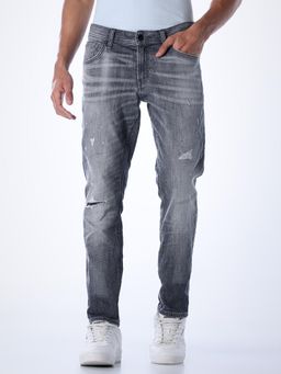 Jack & Jones - Mens Regular Fit Grey Jeans