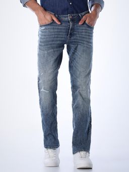 Jack & Jones - Mens Regular Fit Blue Jeans