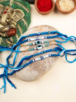 STILEADDA - Premium Bhai Rakhi for Brothers with Roli Chawal (Pack of 6)