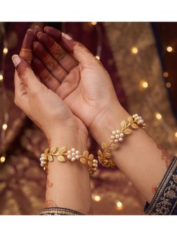 NUI - Gold Plated Bangles for Women (Pack of 2)
