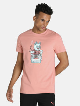 Puma - Kl Character Tee Ii Men Pink T-shirt