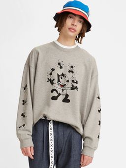 Levi's - x Felix Men Grey Melange Sweatshirt